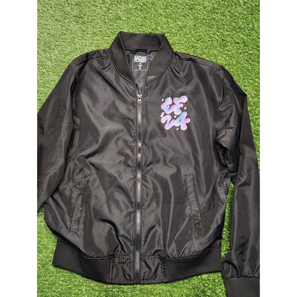 Rothbury Electric Forest EDM Festival Graphic Thin Jacket Small Full Zip 2024